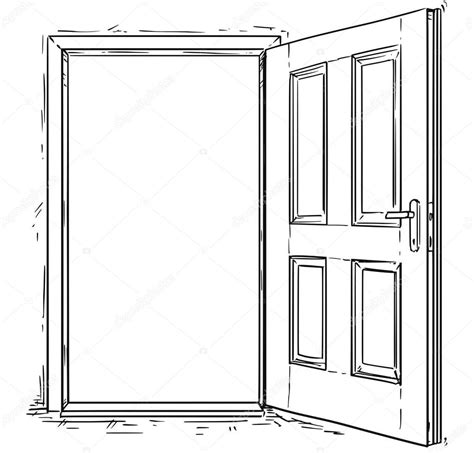 imagenes de una puerta para dibujar|puerta abriendose dibujo.